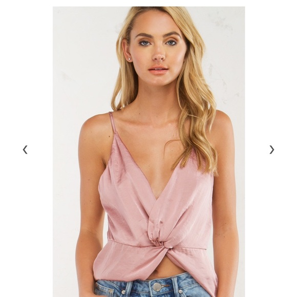 AKIRA Tops - Akira silk crop top